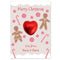 Personalised Christmas Gingerbread Favour Card - Pack of 8