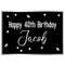 Glitz Black Personalised Poster - A3