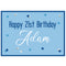 Glitz Blue Personalised Poster - A3