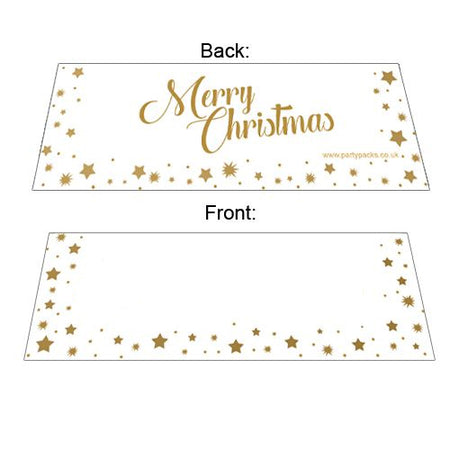 Gold Stars Merry Christmas Placecards - Pack of 8