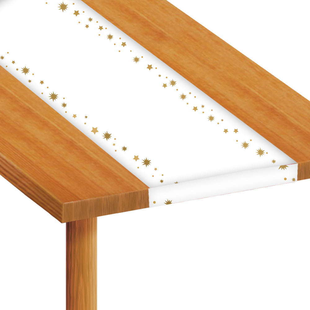 Gold Stars Paper Table Runner - 120cm x 30cm