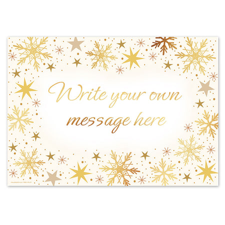 Gold Stars Personalised Poster- A3