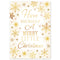 Gold Stars Merry Christmas Poster- A3