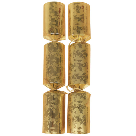 Gold Holly Berry Christmas Crackers - 11