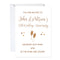 Golden 50th Anniversary Wedding Invitations - Pack of 16