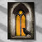 Gothic Manor Arched Window Poster - A3