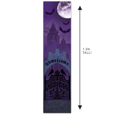 Gothic Manor Entrance Portrait Banner - 30cm x 120cm