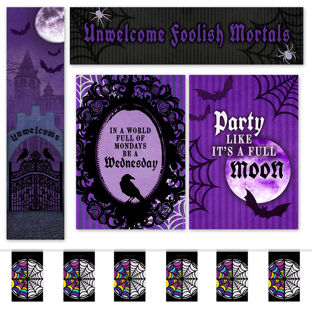 Gothic Girl Paper Decoration Pack