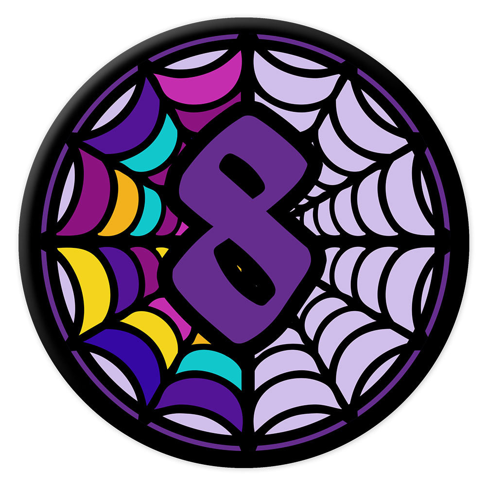 Personalised Gothic Girl Cobweb Age Badge - 58mm - Each