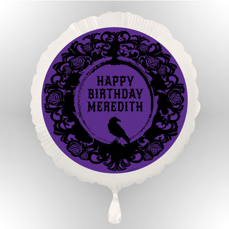 Gothic Girl Personalised Balloon (Not Inflated)
