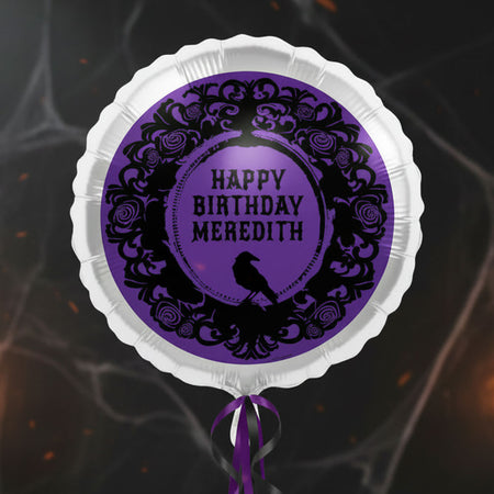 Gothic Girl Personalised Balloon (Not Inflated)