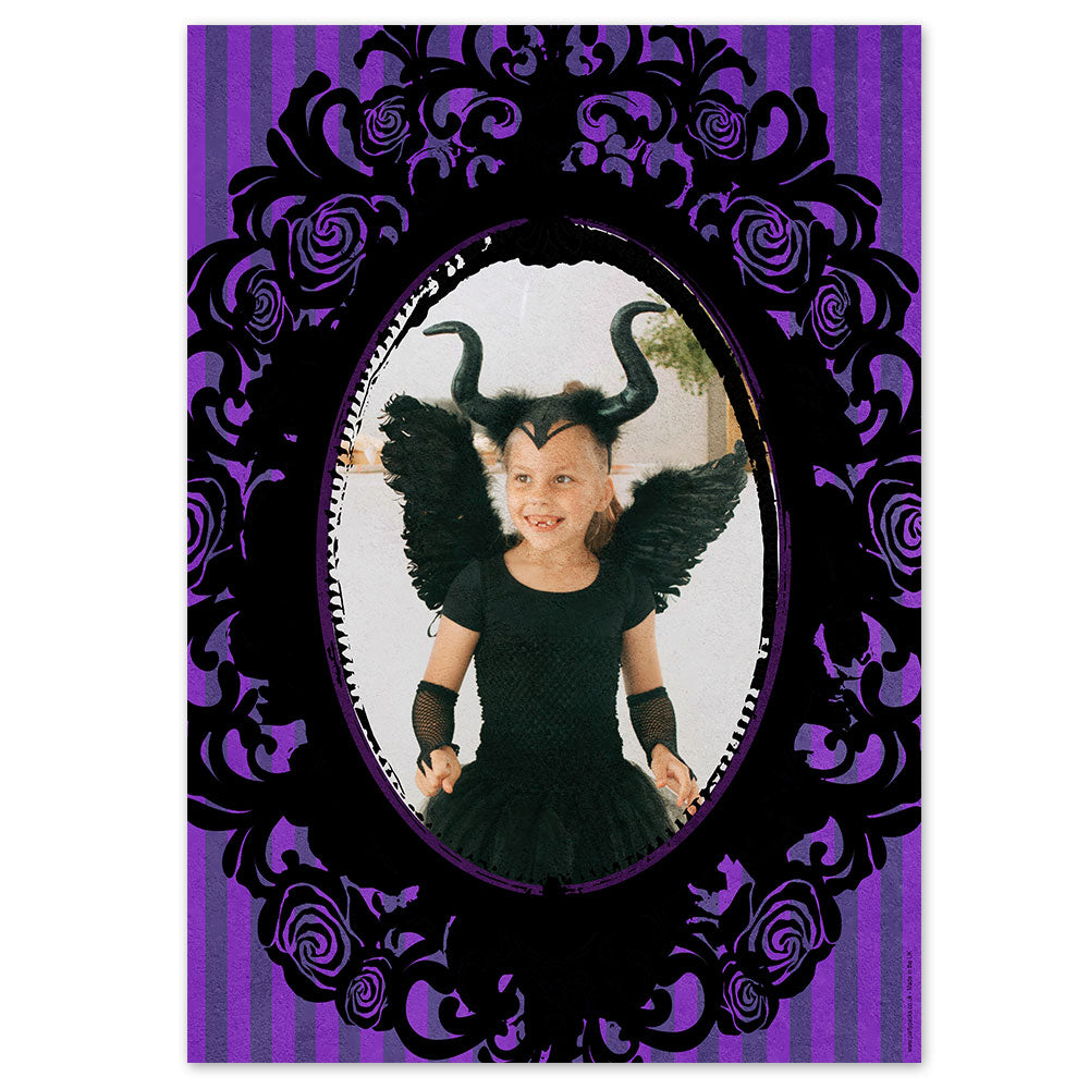 Gothic Girl Ornate Frame Personalised Poster - Custom A3 Print