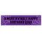 Personalised Gothic Girl Purple Birthday Banner - 120cm x 30cm