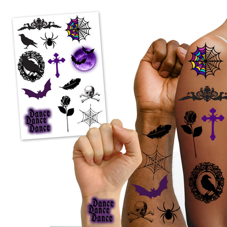 Gothic Girl Tattoos - Sheet of 13