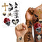 Gothic Skull Macabre Tattoos - Sheet of 8