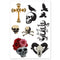 Gothic Skull Macabre Tattoos - Sheet of 8