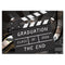 Graduation clapperboard with 'Class of 2026' text and movie reel background