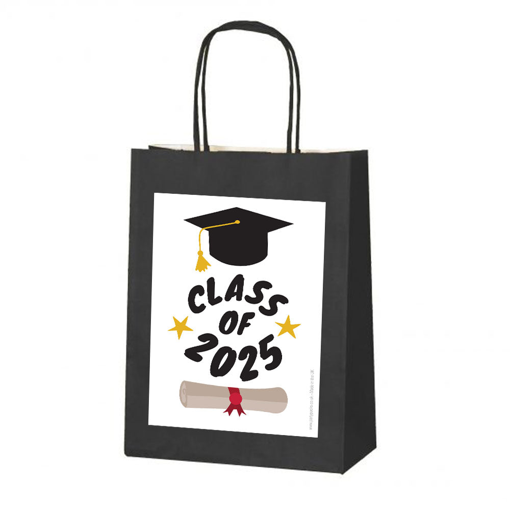Graduation Class of 2025 Paper Party Bags - Pack of 12