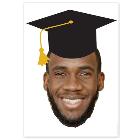 Personalised Face Photo Mortarboard Poster - A3
