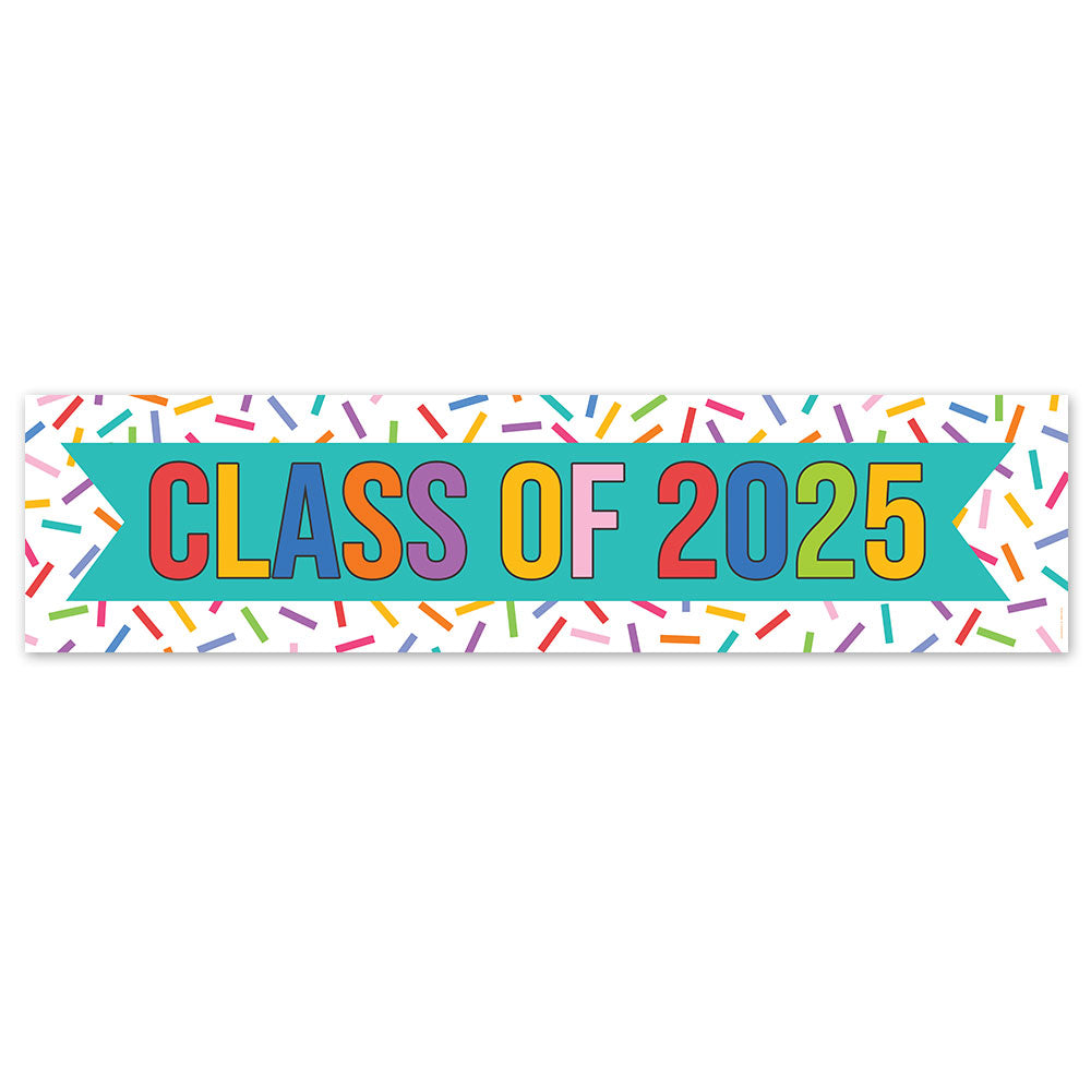 Graduation Celebration Class of 2025 Banner - 120cm x 30cm