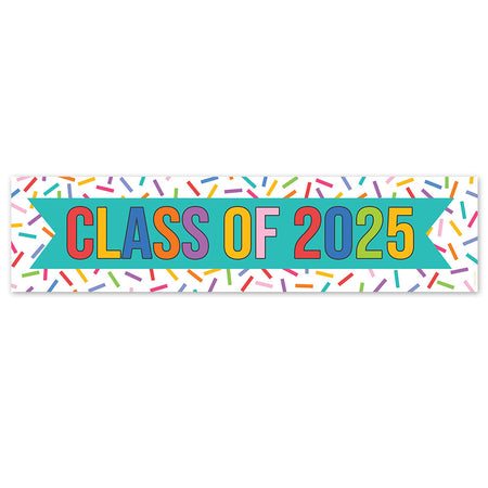 Graduation Celebration Class of 2025 Banner - 120cm x 30cm