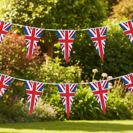Giant British Union Jack Flag Bunting - 10m