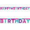 Gymnastics Party Happy Birthday Jointed Banner Decoration - 3m