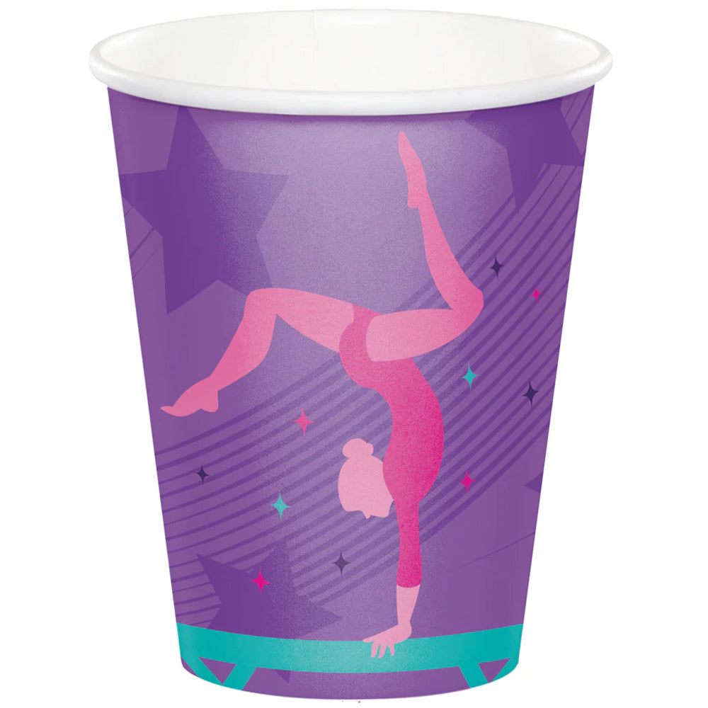 Gymnastics Party Paper Cups - Pack of 8