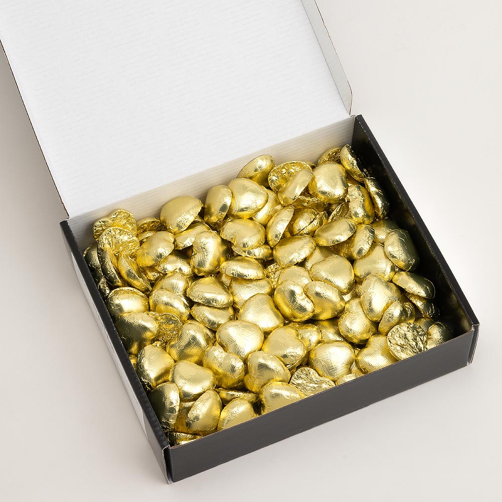 Chocolate Heart - Gold - Each - 6g