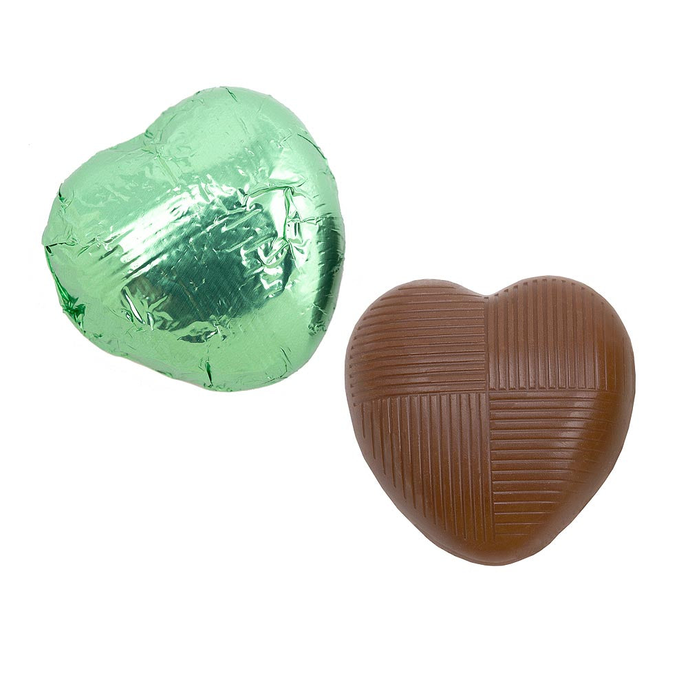 Chocolate Heart Green - Each - 5g