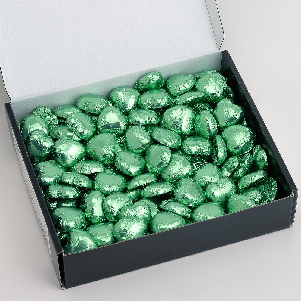 Chocolate Heart Green - Each - 5g