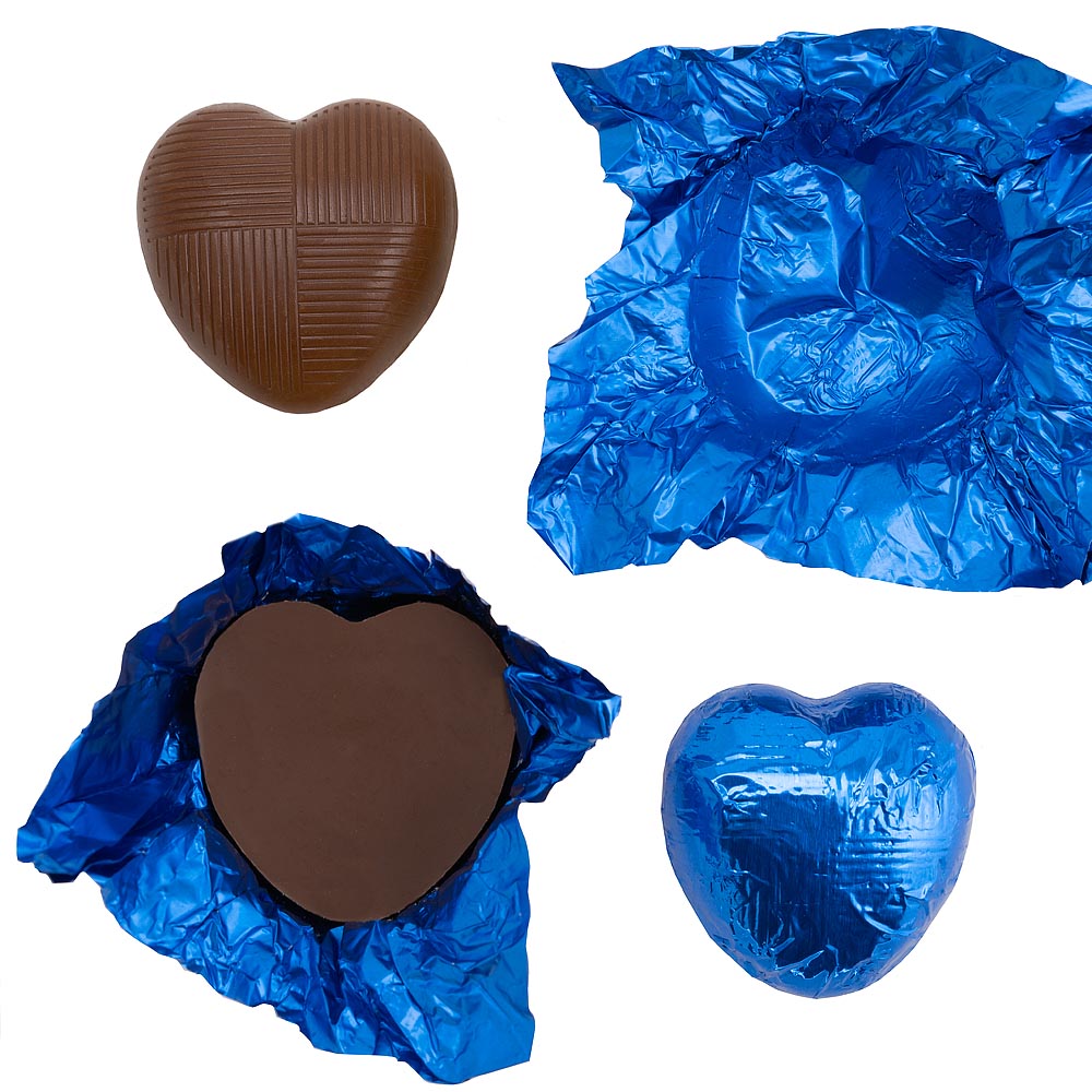 Chocolate Heart - Blue - 6g - Each | Party Packs