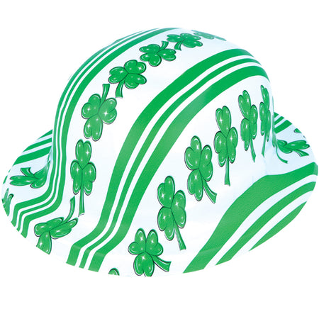 Plastic Shamrock Bowler Hat