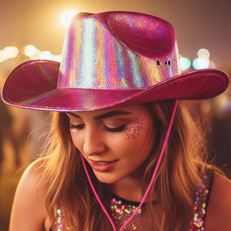 Shiny Pink Cowboy Hat