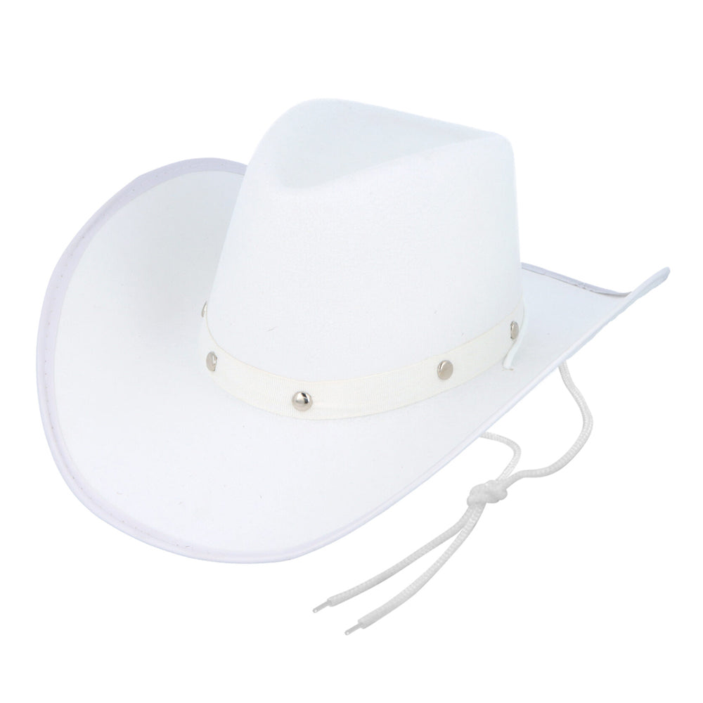 White Felt Cowboy Hat
