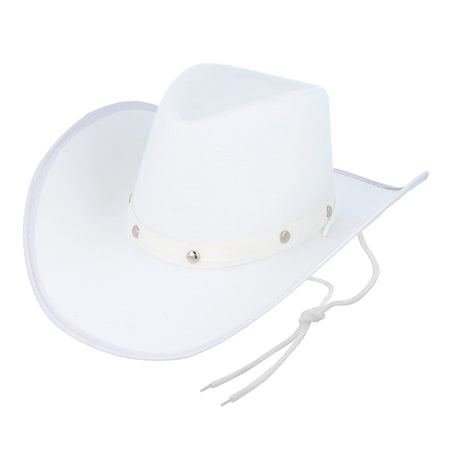 White Felt Cowboy Hat