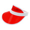 Clear Red Plastic Sun Visor