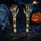 Light Up LED Skeleton Arms Stakes - 46cm