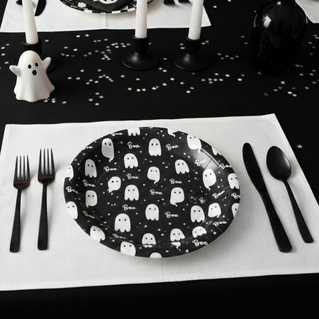 Ghost Paper Plates - 23cm - Pack of 20