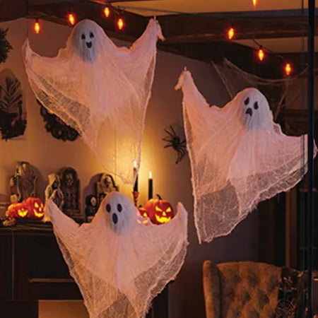 Halloween Hanging Ghosts - Pack of 3