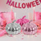 Pink Mini Disco Ball Pumpkins - 7.5cm - Pack of 4