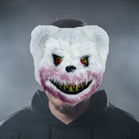 Halloween Horror Teddy Bear Plush Mask