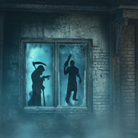 Halloween Horror Window Silhouette Stickers - Pack of 2 - 116cm