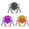 Halloween Scary Spider Bowl - 3 Assorted Colours - 23cm - Each