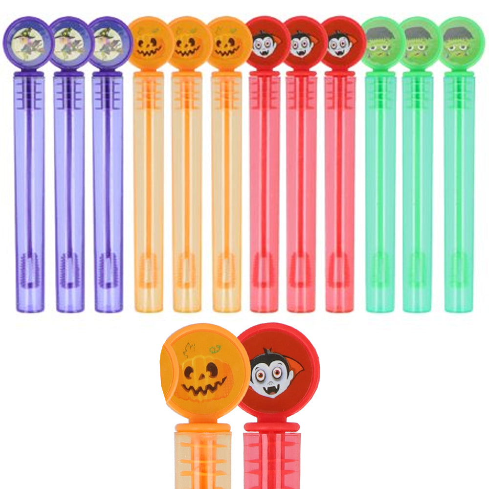 Halloween Mini Party Bubbles - 4ml - Assorted Colours - Pack of 12