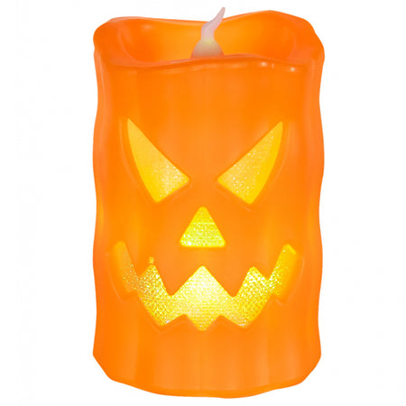 LED Pumpkin Candle - 10cm