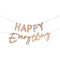 Happy Everything Pastel and Gold Bunting Set - 1.5m