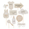 Baby Shower Neutral Photobooth Props - Pack of 10