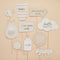 Baby Shower Neutral Photobooth Props - Pack of 10