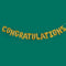 Gold 'Congratulations' Foil Balloon Garland - 16